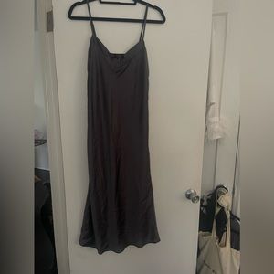 Grey Silk Dress